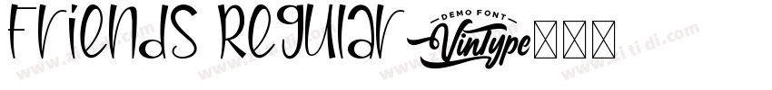 Friends Regular字体转换